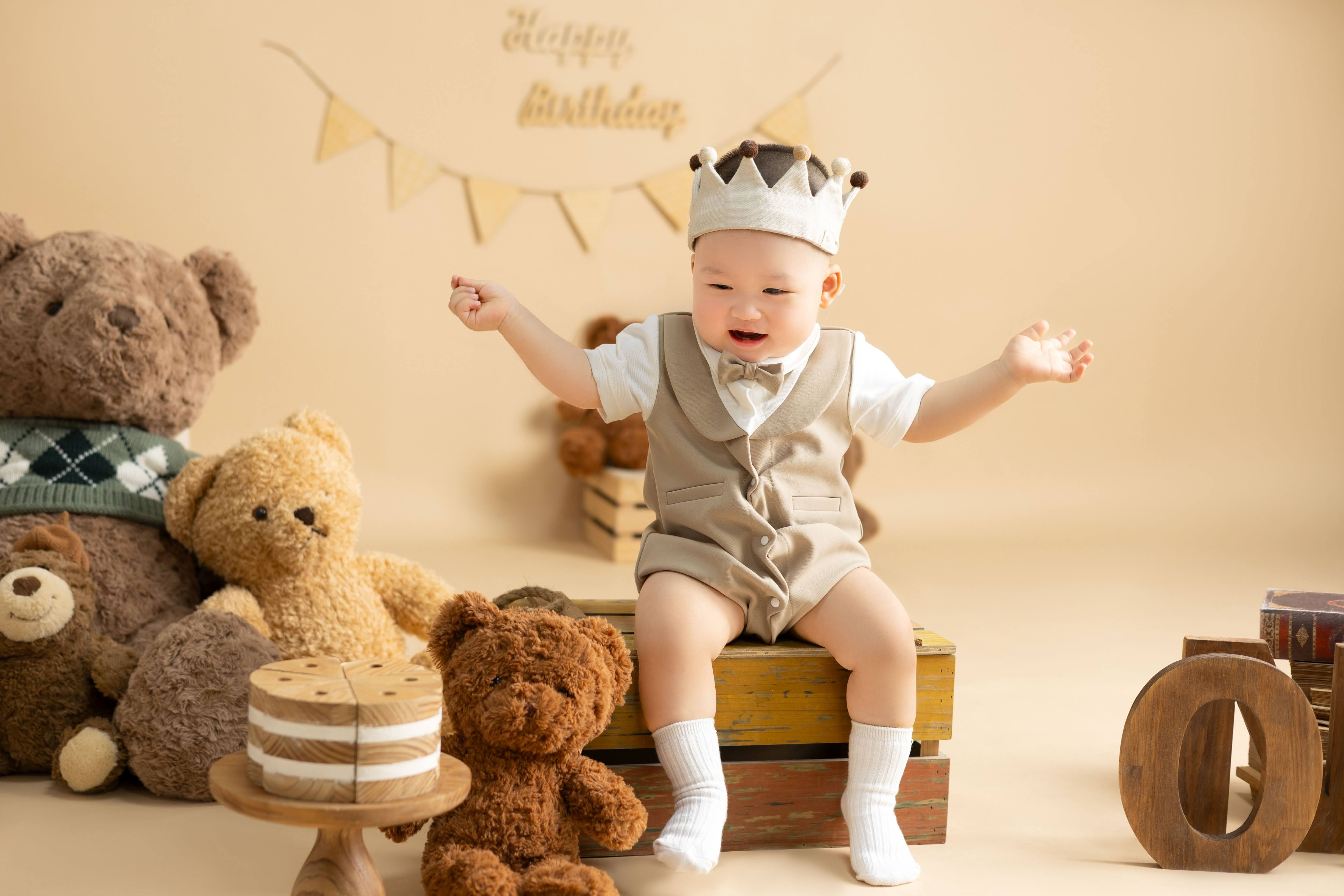 Chụp ảnh baby sinh nhật 1 tuổi tại Teddy Studio