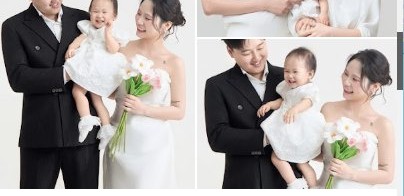 Ảnh gia đình Huệ Phạm chụp tại Teddy Studio